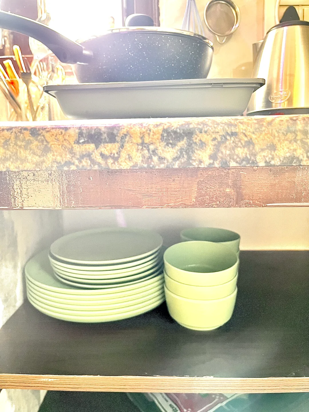 Crockery provided for comfortable everyday use